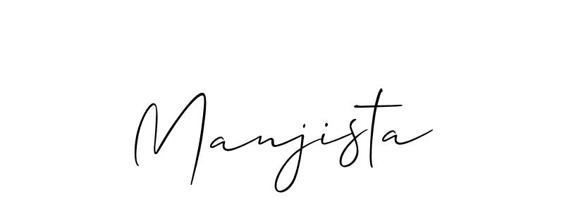 How to Draw Manjista signature style? Allison_Script is a latest design signature styles for name Manjista. Manjista signature style 2 images and pictures png