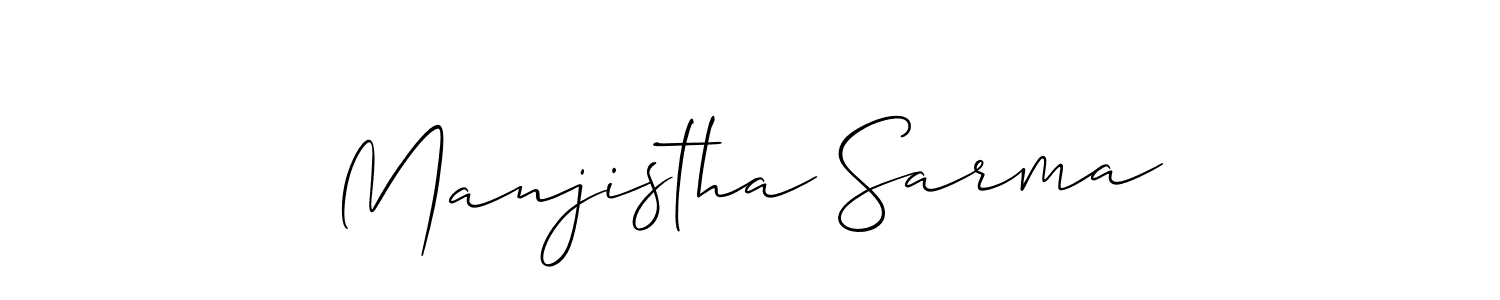 Best and Professional Signature Style for Manjistha Sarma. Allison_Script Best Signature Style Collection. Manjistha Sarma signature style 2 images and pictures png