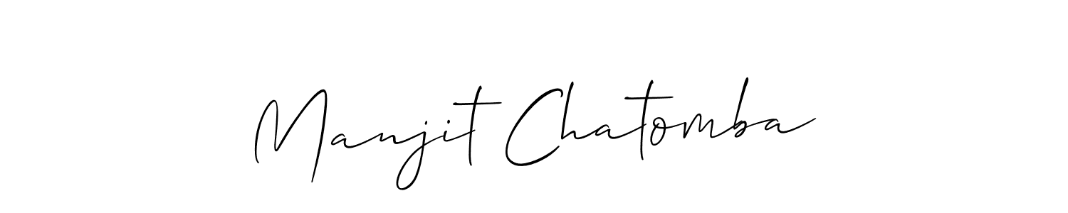 Design your own signature with our free online signature maker. With this signature software, you can create a handwritten (Allison_Script) signature for name Manjit Chatomba. Manjit Chatomba signature style 2 images and pictures png