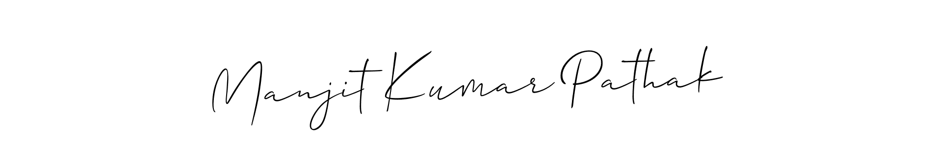 This is the best signature style for the Manjit Kumar Pathak name. Also you like these signature font (Allison_Script). Mix name signature. Manjit Kumar Pathak signature style 2 images and pictures png