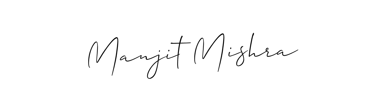 Also we have Manjit Mishra name is the best signature style. Create professional handwritten signature collection using Allison_Script autograph style. Manjit Mishra signature style 2 images and pictures png