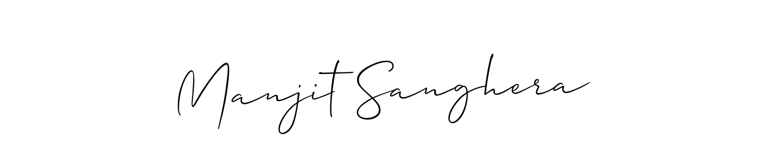 The best way (Allison_Script) to make a short signature is to pick only two or three words in your name. The name Manjit Sanghera include a total of six letters. For converting this name. Manjit Sanghera signature style 2 images and pictures png