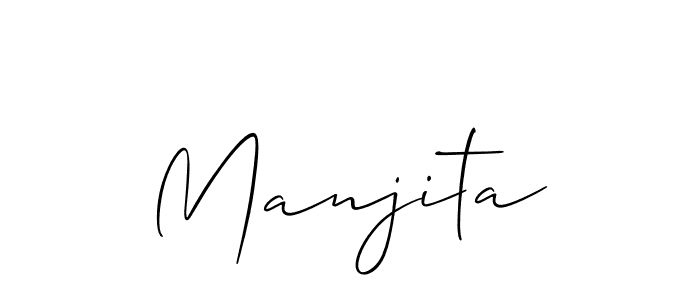 Make a short Manjita signature style. Manage your documents anywhere anytime using Allison_Script. Create and add eSignatures, submit forms, share and send files easily. Manjita signature style 2 images and pictures png