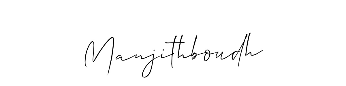 It looks lik you need a new signature style for name Manjithboudh. Design unique handwritten (Allison_Script) signature with our free signature maker in just a few clicks. Manjithboudh signature style 2 images and pictures png