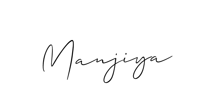 Allison_Script is a professional signature style that is perfect for those who want to add a touch of class to their signature. It is also a great choice for those who want to make their signature more unique. Get Manjiya name to fancy signature for free. Manjiya signature style 2 images and pictures png