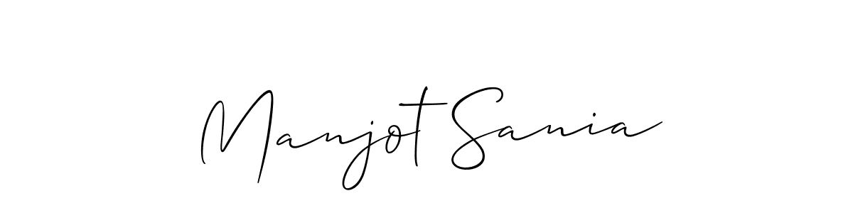 if you are searching for the best signature style for your name Manjot Sania. so please give up your signature search. here we have designed multiple signature styles  using Allison_Script. Manjot Sania signature style 2 images and pictures png