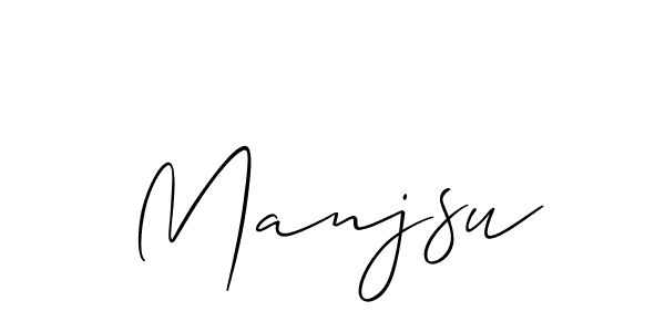 Allison_Script is a professional signature style that is perfect for those who want to add a touch of class to their signature. It is also a great choice for those who want to make their signature more unique. Get Manjsu name to fancy signature for free. Manjsu signature style 2 images and pictures png