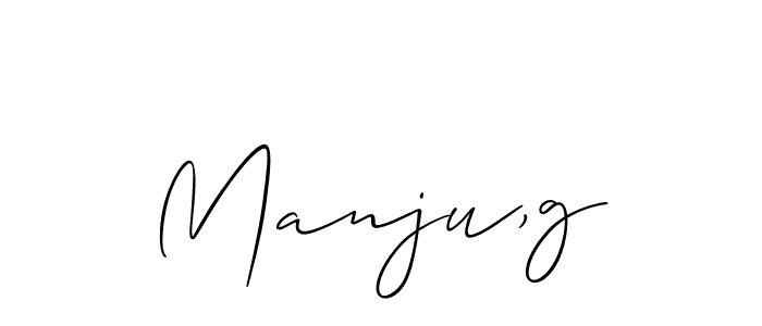 You should practise on your own different ways (Allison_Script) to write your name (Manju,g) in signature. don't let someone else do it for you. Manju,g signature style 2 images and pictures png