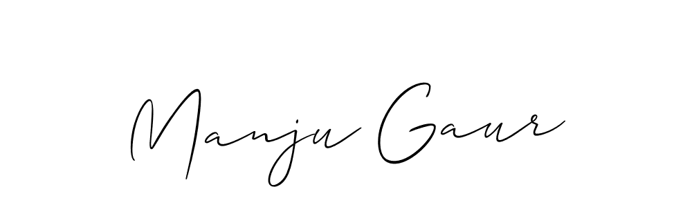 You can use this online signature creator to create a handwritten signature for the name Manju Gaur. This is the best online autograph maker. Manju Gaur signature style 2 images and pictures png