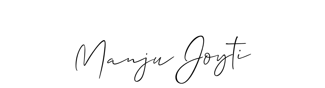 Also we have Manju Joyti name is the best signature style. Create professional handwritten signature collection using Allison_Script autograph style. Manju Joyti signature style 2 images and pictures png