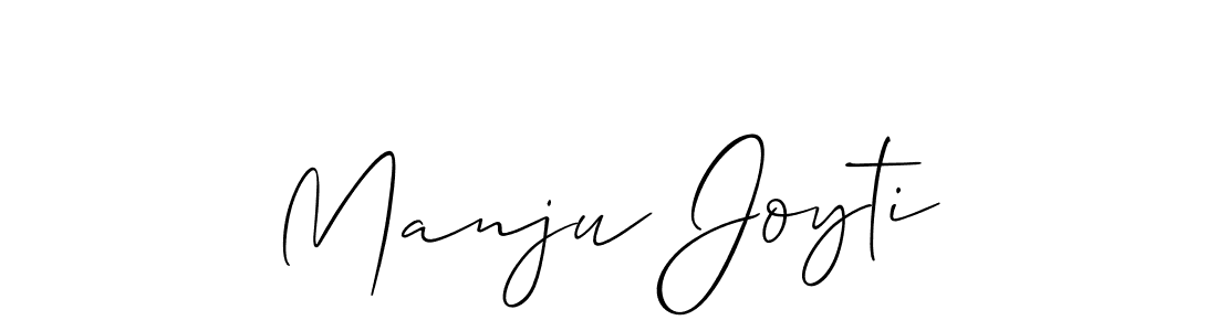 Create a beautiful signature design for name Manju Joyti. With this signature (Allison_Script) fonts, you can make a handwritten signature for free. Manju Joyti signature style 2 images and pictures png