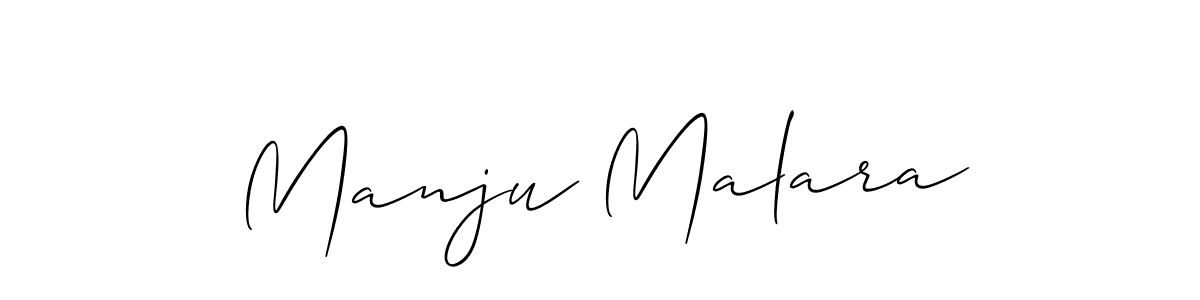 Similarly Allison_Script is the best handwritten signature design. Signature creator online .You can use it as an online autograph creator for name Manju Malara. Manju Malara signature style 2 images and pictures png