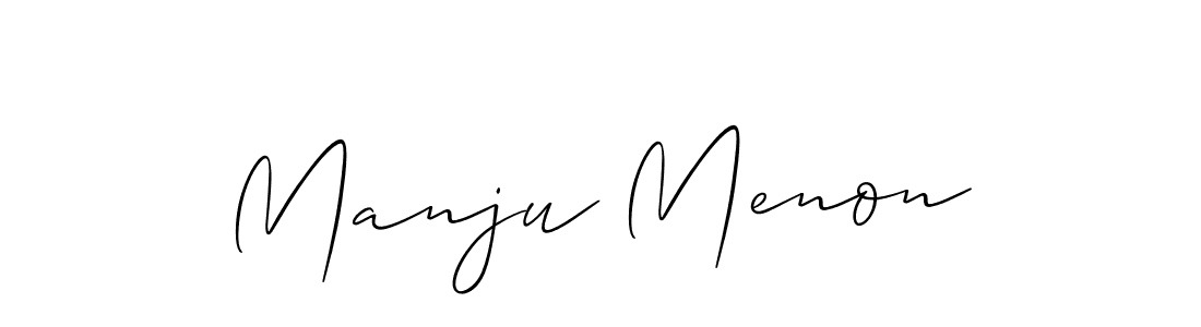 Once you've used our free online signature maker to create your best signature Allison_Script style, it's time to enjoy all of the benefits that Manju Menon name signing documents. Manju Menon signature style 2 images and pictures png