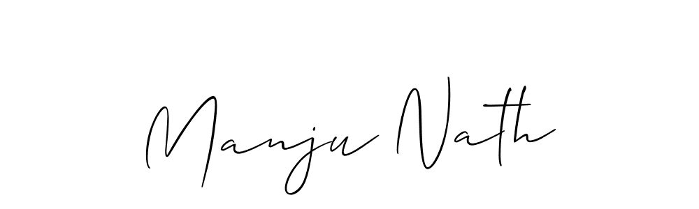 Make a beautiful signature design for name Manju Nath. Use this online signature maker to create a handwritten signature for free. Manju Nath signature style 2 images and pictures png