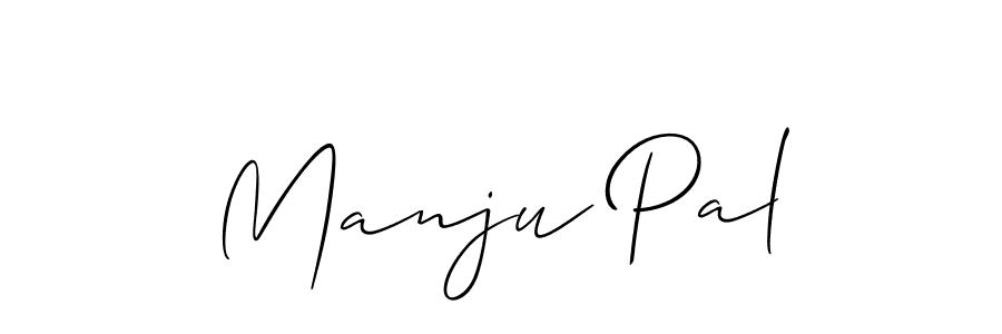 How to make Manju Pal signature? Allison_Script is a professional autograph style. Create handwritten signature for Manju Pal name. Manju Pal signature style 2 images and pictures png