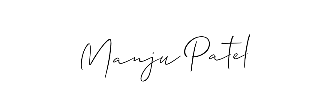 Best and Professional Signature Style for Manju Patel. Allison_Script Best Signature Style Collection. Manju Patel signature style 2 images and pictures png