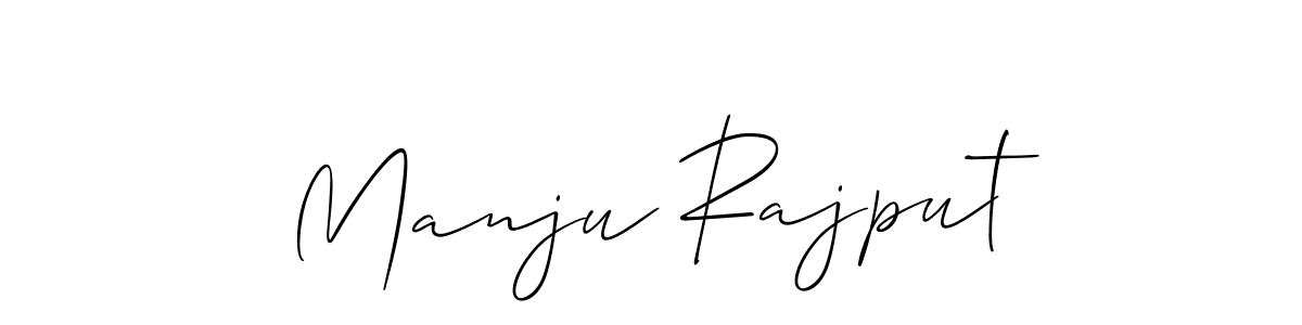 Also You can easily find your signature by using the search form. We will create Manju Rajput name handwritten signature images for you free of cost using Allison_Script sign style. Manju Rajput signature style 2 images and pictures png