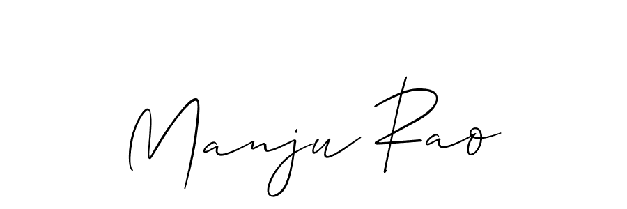 Make a short Manju Rao signature style. Manage your documents anywhere anytime using Allison_Script. Create and add eSignatures, submit forms, share and send files easily. Manju Rao signature style 2 images and pictures png