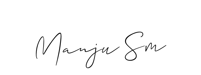 This is the best signature style for the Manju Sm name. Also you like these signature font (Allison_Script). Mix name signature. Manju Sm signature style 2 images and pictures png