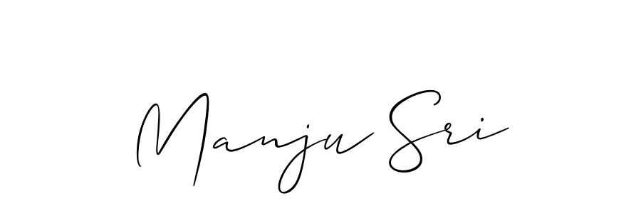 Design your own signature with our free online signature maker. With this signature software, you can create a handwritten (Allison_Script) signature for name Manju Sri. Manju Sri signature style 2 images and pictures png