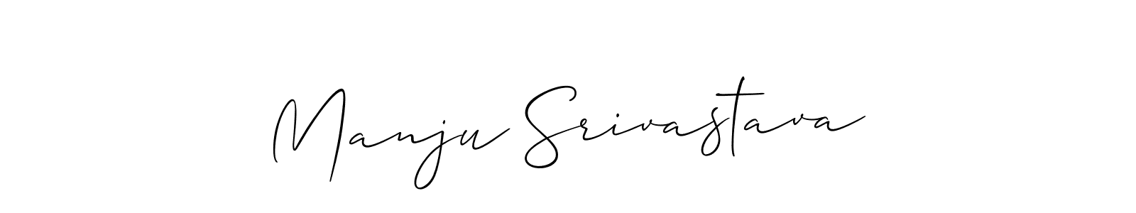 Once you've used our free online signature maker to create your best signature Allison_Script style, it's time to enjoy all of the benefits that Manju Srivastava name signing documents. Manju Srivastava signature style 2 images and pictures png