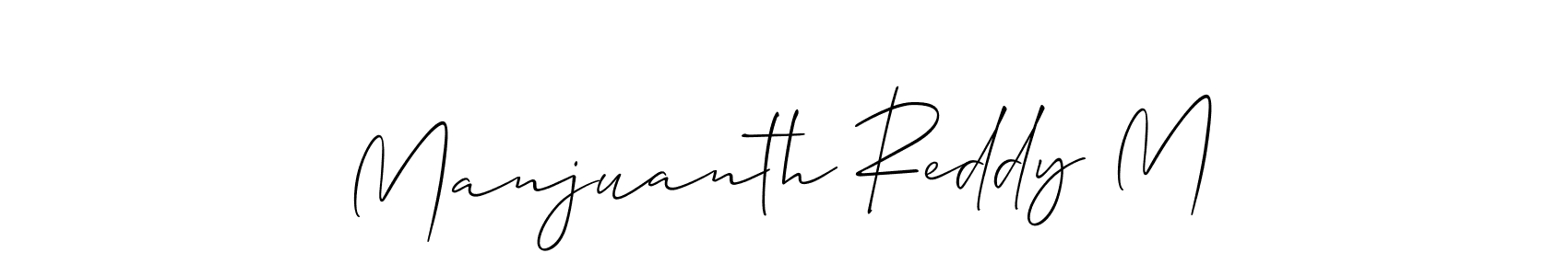 Also You can easily find your signature by using the search form. We will create Manjuanth Reddy M name handwritten signature images for you free of cost using Allison_Script sign style. Manjuanth Reddy M signature style 2 images and pictures png