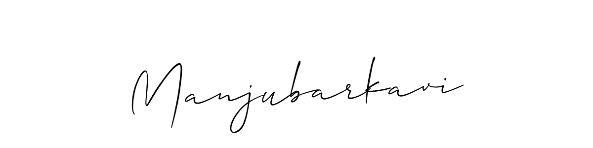 Manjubarkavi stylish signature style. Best Handwritten Sign (Allison_Script) for my name. Handwritten Signature Collection Ideas for my name Manjubarkavi. Manjubarkavi signature style 2 images and pictures png