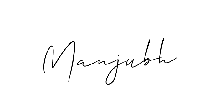 Best and Professional Signature Style for Manjubh. Allison_Script Best Signature Style Collection. Manjubh signature style 2 images and pictures png
