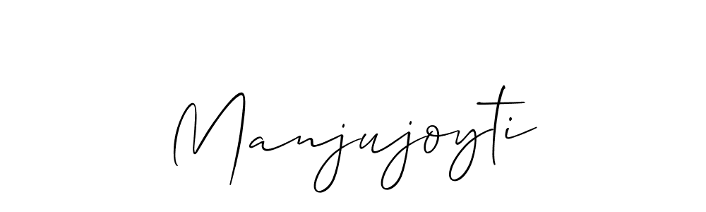 Manjujoyti stylish signature style. Best Handwritten Sign (Allison_Script) for my name. Handwritten Signature Collection Ideas for my name Manjujoyti. Manjujoyti signature style 2 images and pictures png