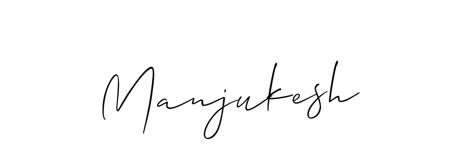 Make a beautiful signature design for name Manjukesh. With this signature (Allison_Script) style, you can create a handwritten signature for free. Manjukesh signature style 2 images and pictures png