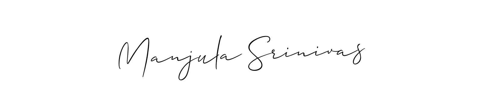 Make a beautiful signature design for name Manjula Srinivas. Use this online signature maker to create a handwritten signature for free. Manjula Srinivas signature style 2 images and pictures png