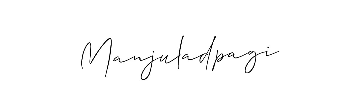 Similarly Allison_Script is the best handwritten signature design. Signature creator online .You can use it as an online autograph creator for name Manjuladpagi. Manjuladpagi signature style 2 images and pictures png