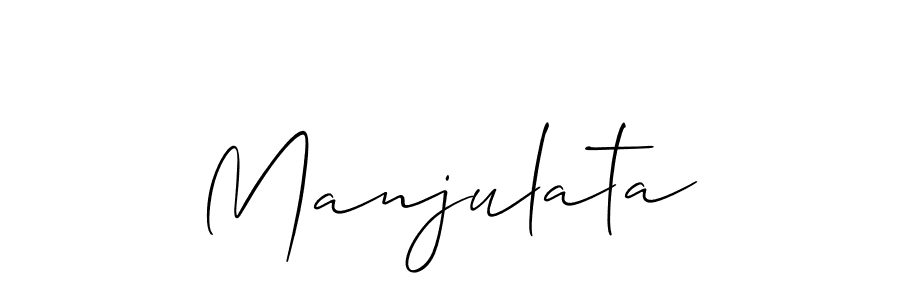 Also we have Manjulata name is the best signature style. Create professional handwritten signature collection using Allison_Script autograph style. Manjulata signature style 2 images and pictures png