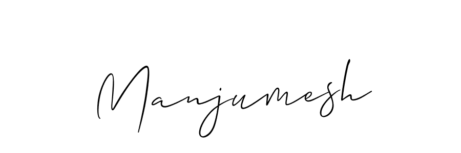 Also we have Manjumesh name is the best signature style. Create professional handwritten signature collection using Allison_Script autograph style. Manjumesh signature style 2 images and pictures png