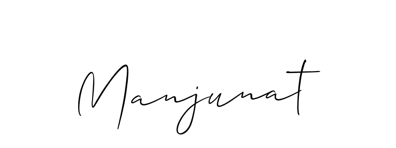 How to make Manjunat name signature. Use Allison_Script style for creating short signs online. This is the latest handwritten sign. Manjunat signature style 2 images and pictures png