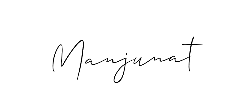 How to make Manjunat name signature. Use Allison_Script style for creating short signs online. This is the latest handwritten sign. Manjunat signature style 2 images and pictures png