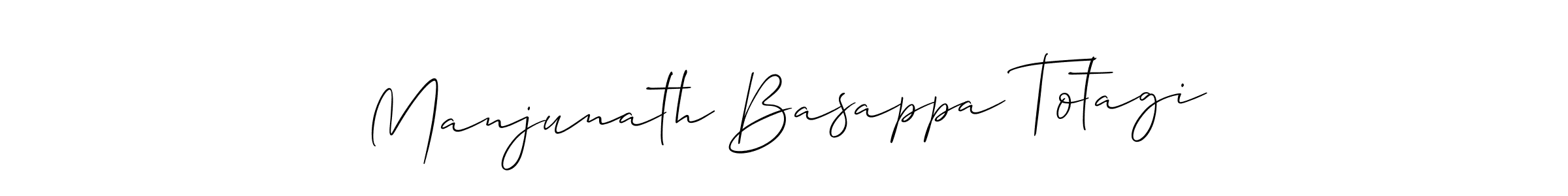 Use a signature maker to create a handwritten signature online. With this signature software, you can design (Allison_Script) your own signature for name Manjunath Basappa Totagi. Manjunath Basappa Totagi signature style 2 images and pictures png