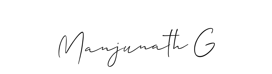 How to Draw Manjunath G signature style? Allison_Script is a latest design signature styles for name Manjunath G. Manjunath G signature style 2 images and pictures png