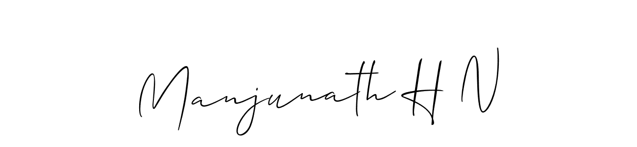 Manjunath H N stylish signature style. Best Handwritten Sign (Allison_Script) for my name. Handwritten Signature Collection Ideas for my name Manjunath H N. Manjunath H N signature style 2 images and pictures png