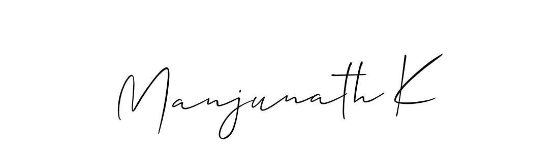 How to make Manjunath K name signature. Use Allison_Script style for creating short signs online. This is the latest handwritten sign. Manjunath K signature style 2 images and pictures png