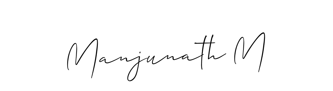 Also You can easily find your signature by using the search form. We will create Manjunath M name handwritten signature images for you free of cost using Allison_Script sign style. Manjunath M signature style 2 images and pictures png