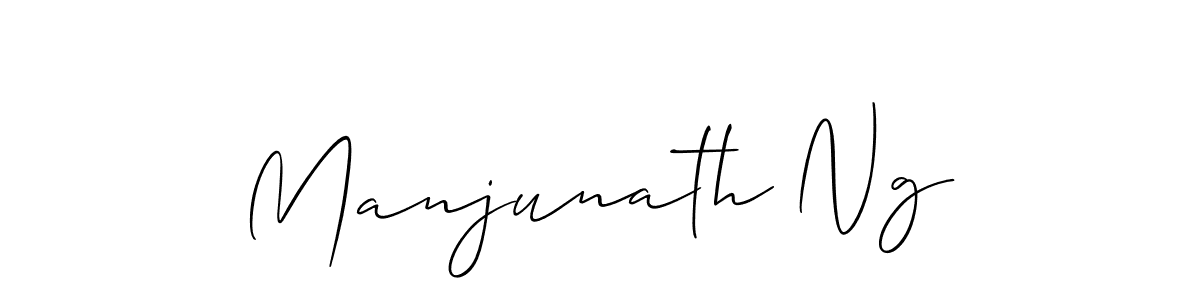 How to make Manjunath Ng signature? Allison_Script is a professional autograph style. Create handwritten signature for Manjunath Ng name. Manjunath Ng signature style 2 images and pictures png