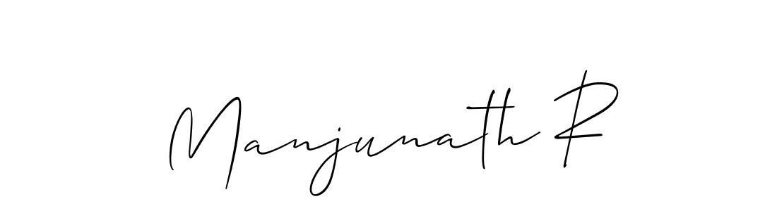 It looks lik you need a new signature style for name Manjunath R. Design unique handwritten (Allison_Script) signature with our free signature maker in just a few clicks. Manjunath R signature style 2 images and pictures png