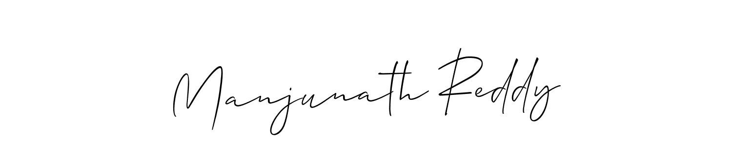 Also we have Manjunath Reddy name is the best signature style. Create professional handwritten signature collection using Allison_Script autograph style. Manjunath Reddy signature style 2 images and pictures png