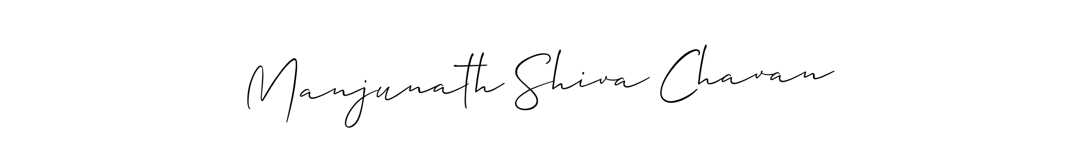 Make a beautiful signature design for name Manjunath Shiva Chavan. With this signature (Allison_Script) style, you can create a handwritten signature for free. Manjunath Shiva Chavan signature style 2 images and pictures png