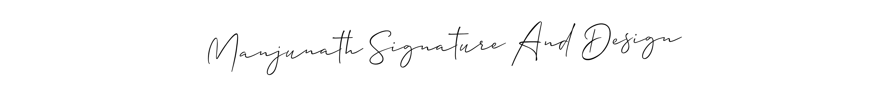 Create a beautiful signature design for name Manjunath Signature And Design. With this signature (Allison_Script) fonts, you can make a handwritten signature for free. Manjunath Signature And Design signature style 2 images and pictures png