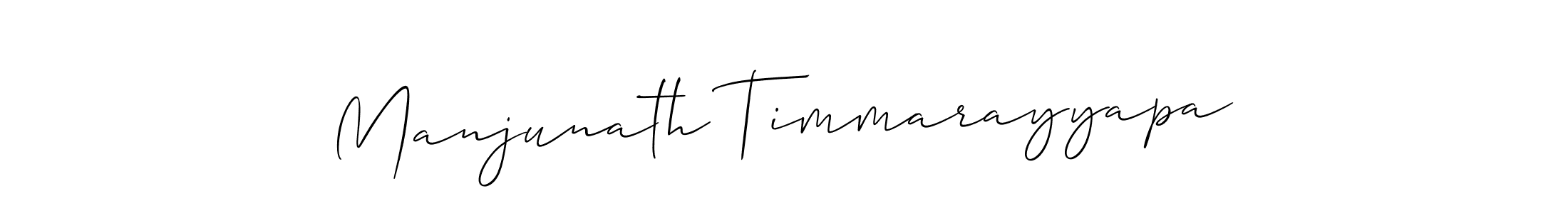 Make a short Manjunath Timmarayyapa signature style. Manage your documents anywhere anytime using Allison_Script. Create and add eSignatures, submit forms, share and send files easily. Manjunath Timmarayyapa signature style 2 images and pictures png