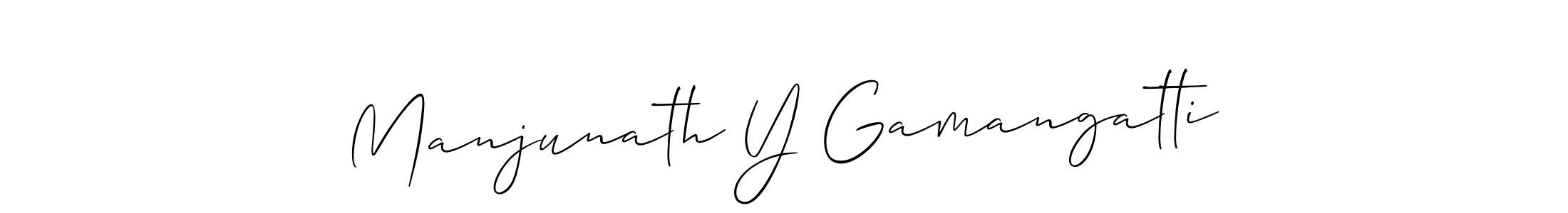 Make a beautiful signature design for name Manjunath Y Gamangatti. Use this online signature maker to create a handwritten signature for free. Manjunath Y Gamangatti signature style 2 images and pictures png