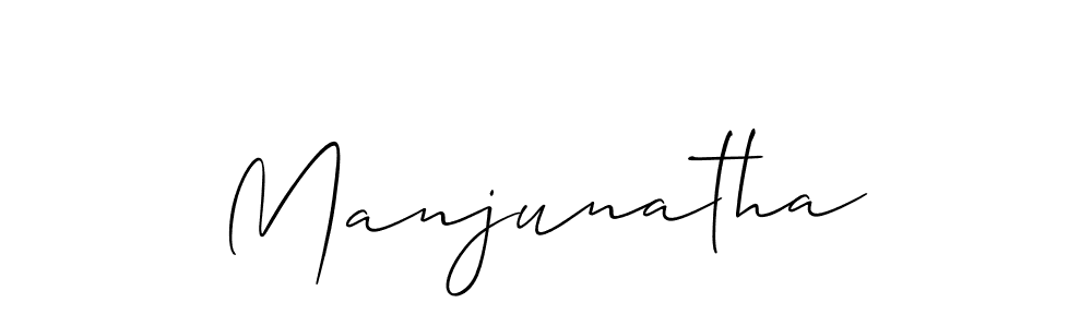 Make a beautiful signature design for name Manjunatha. With this signature (Allison_Script) style, you can create a handwritten signature for free. Manjunatha signature style 2 images and pictures png