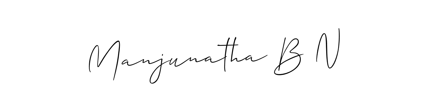 It looks lik you need a new signature style for name Manjunatha B N. Design unique handwritten (Allison_Script) signature with our free signature maker in just a few clicks. Manjunatha B N signature style 2 images and pictures png